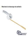 MANIJA P/WC METALICA DE BRONCE FENIEX.