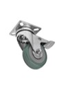 RODAJA PLACA 2" PVC PLACA GIRATORIA FRENO TOOLCRAFT&