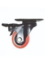 RODAJA PLACA 3" PVC NARANJA PLACA GIRATORIA Y FRENO TOOLCRAFT