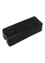CONTACTO TRIPLE P/EXTENSION HULE NEGRO
