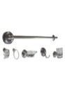 ACCESORIOS P/BAÑO ANBEC 6PZAS.CROMADO 10548*
