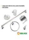 ACCESORIOS P/BAÑO SOLVEX 6PZAS.CROMADO.