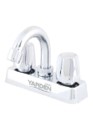 MEZCLADORA ABS LAVABO 4" CUELLO RECTO MANERAL REDONDO YARDEN.