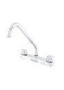 MEZCLADORA FREGADERO 8" CUERPO BCE Y ACE/INOX  MRL. PUNTOS** YARDEN.