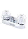 MEZCLADORA LAVABO 4" CUERPO BCE Y CUBIERTA LATON YARDEN.