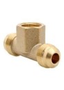 TEE GAS CAMPANA 3/8" LATON COFLEX