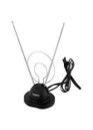 ANTENA D/CONEJO C/BASE Y ANILLO DOBLE CABLE COAXIAL FULGORE*