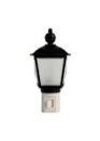 LAMPARA DE NOCHE CON APAGADOR DE FAROL NEGRO SURTEK &
