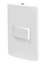 PLACA 1 APAGADOR 1 CONTACTO ATERRIZADO FULGORE HABITAT*
