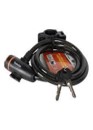 CANDADO P/BICICLETA T/CHICOTE FUMETAX COMBINACION 10MMX1M