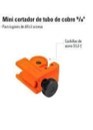 CORTADOR DE TUBO MINI 1/8-7/8" FUMETAX.