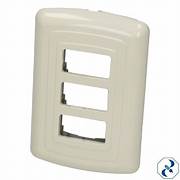 PLACA 3 VENTANAS T/EVOLUCION MARFIL GAMY-