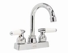 MEZCLADORA P/LAVABO CUELLO CURVO CUERPO ZINC/BASE ABS SLINE T/BAR