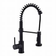 MONOMANDO P/FREGADERO ZEGOR ACERO INOX NEGRO CUELLO RESORTE